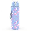 1PC Pink Purple Heart Seamless Print 750ml Color Plastic Sports Water Bottle Leakproof Flip Straw Lid Suitable for Sports Office Home Use