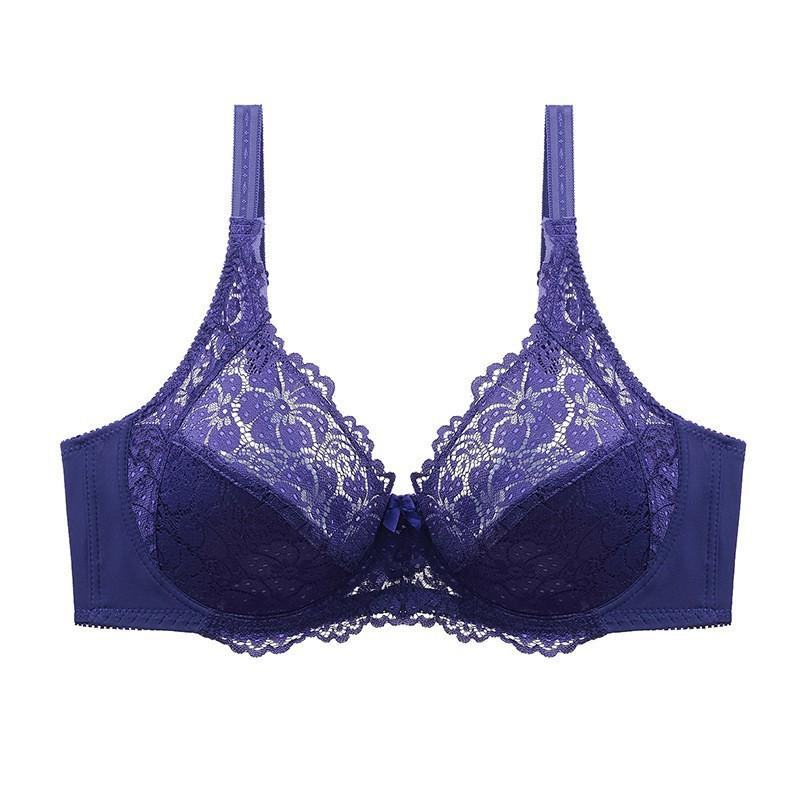 New Amazon Women's Sexy Plus Size Bra Lace Gather Comfort Bra Plus Size Underwear