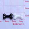 20 Pcs Cartoon Black And White Peach Hearts, Cat Claws Resin Scrapbook Diy Decorative Hair Clip, Pendant Jewelry Parts A67