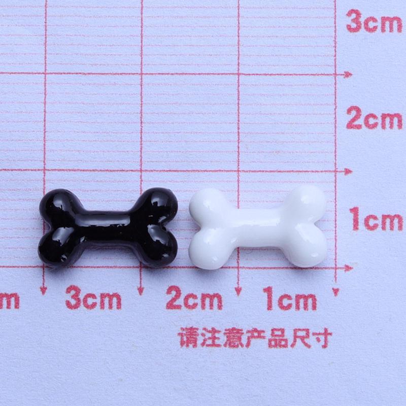 20 Pcs Cartoon Black And White Peach Hearts, Cat Claws Resin Scrapbook Diy Decorative Hair Clip, Pendant Jewelry Parts A67