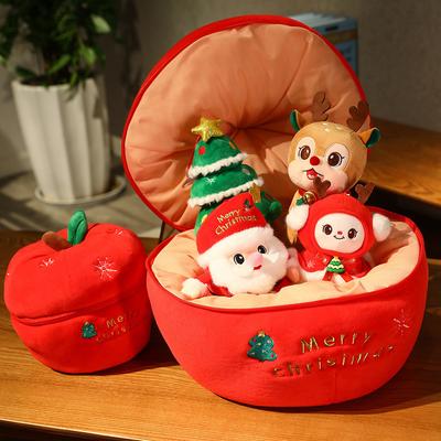 Weihnachtsmann Puppe Weihnachtsbaum Apfel Puppe Plüschtier Elch Schneemann Weihnachtsgeschenk