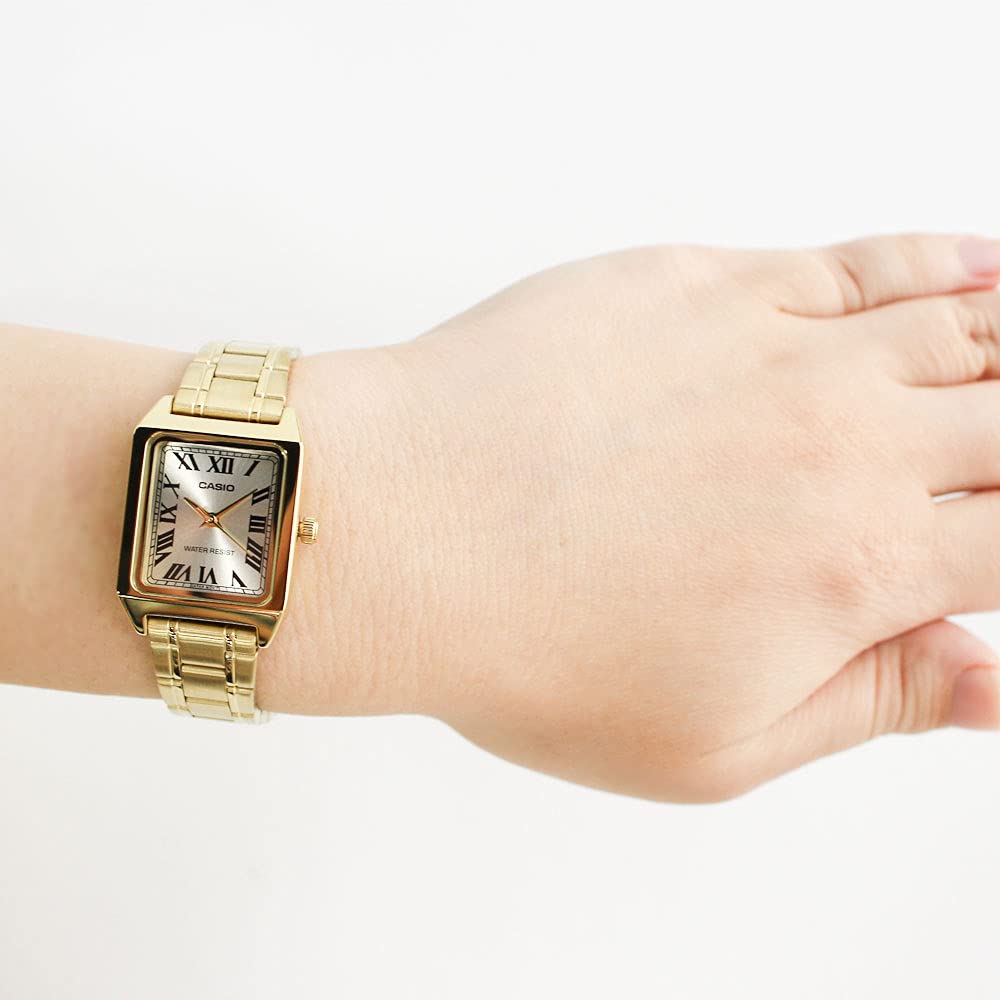 Casio Casio Standard Analog Square Metal Watch Women's LTP-V007G-9B