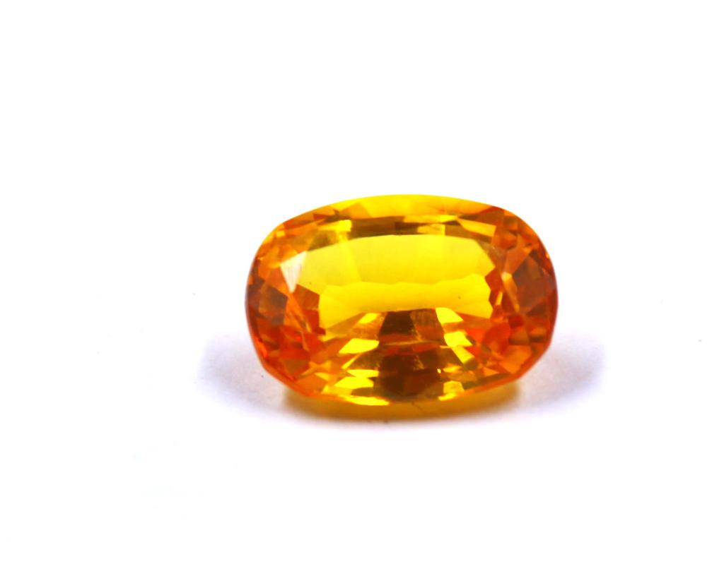 8.70 Carat Excellent Oval Shape Orange Sapphire Certified Sri Lanka Gemstone SN30