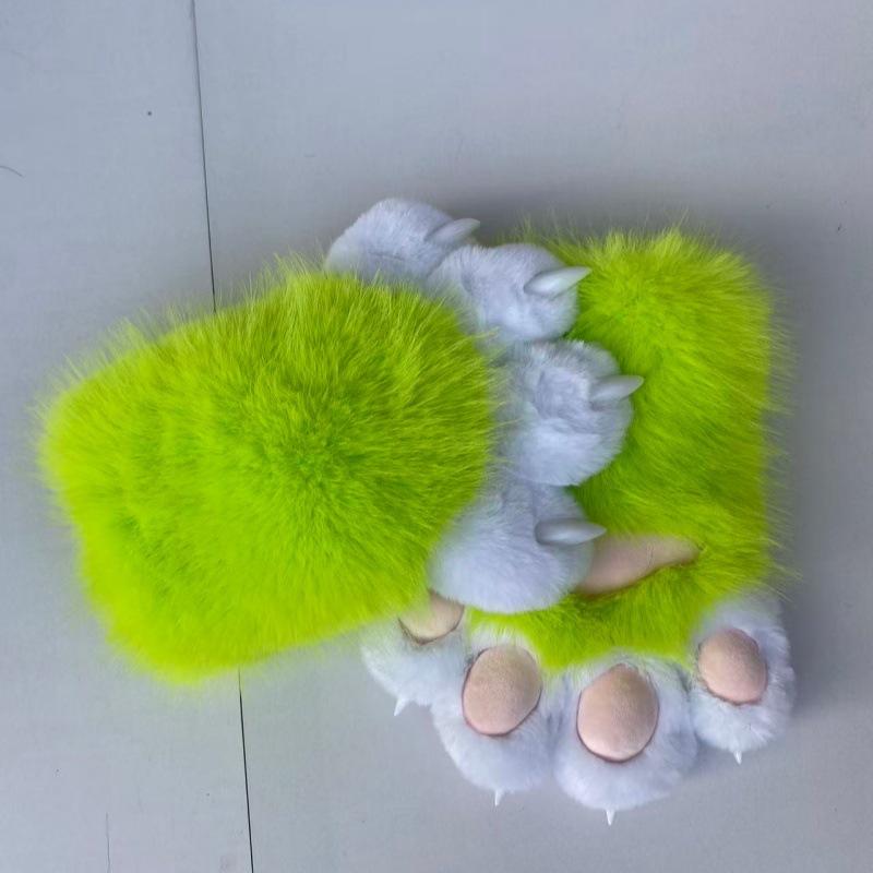 Animal claws, squeaking, furry claws with nails, gloves COS cat claws cute plush finished props
