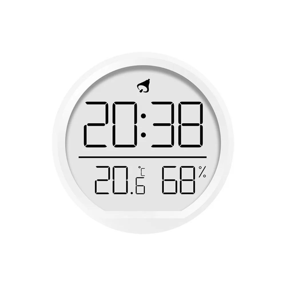 Neues weißes Indoor-Thermometer Elektronische Kunststoff-Digitaluhr Automatische Multifunktions-LCD-Thermometer