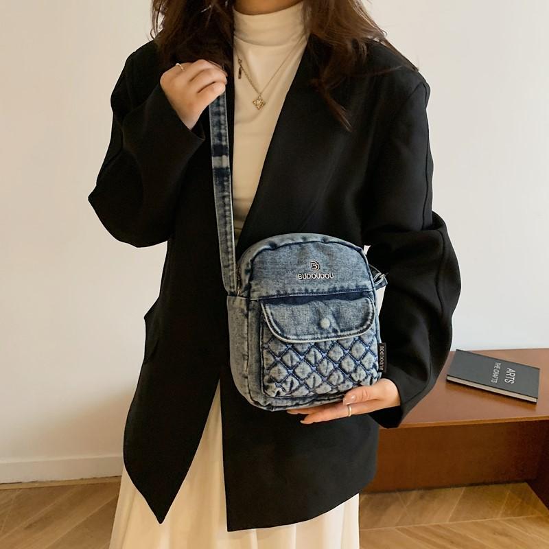 Denim Bag Women's Shoulder Bag Student Commuter Crossbody Bag