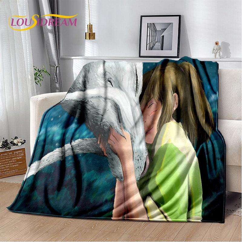 Spirited Away Cartoon Anime Soft Plush Blanket,Flannel Blanket Throw Blanket for Living Room Bedroom Bed Sofa Picnic Cover Kids
