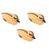 3Pcs Floating Yellow Duckling Realistic Plastic Duck Fish Pond Ornament for Garden Swimming Pool