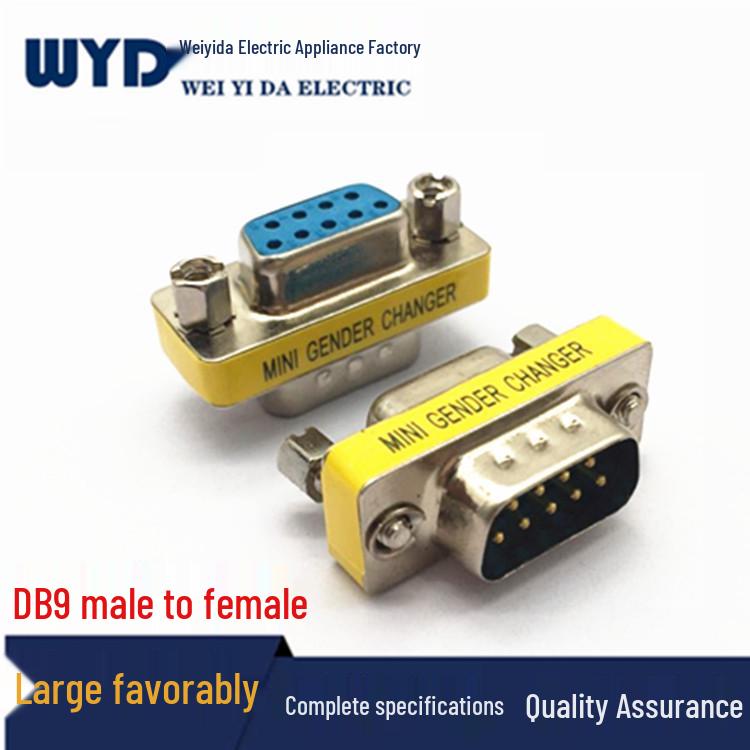 Адаптер-конвертер последовательного порта DB9 RS232 с 9-контактным разъемом  папа  -  мама