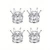 Rhinestone Decor Crown Shaped Car Tire Valve Cap