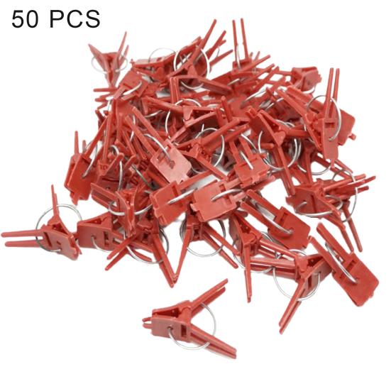 1 sáček roubovací spona Flexibilní nerezová plastová kulatá spona na podporu rostlin s plochými ústy pro zahradu