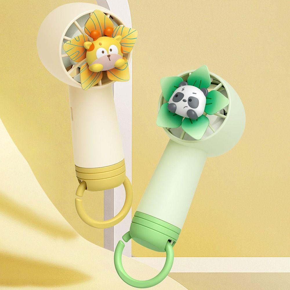Cute Mini Electric Fan Low Noise Portable Cooling Fan Small Pocket Travel Fan  Household Dormitory