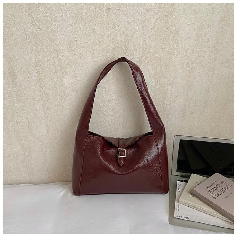 Fashionable Trendy Single-shoulder Bag with Large Capacity, Retro Underarm Bag, Women's Niche Commuter Tote Bag