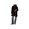 Comfortable Minimalist Single-Breasted Lapel Long Sleeve Coat Women Coats Black 40WL403-001