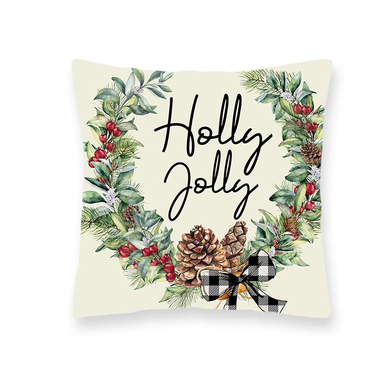 

Новая Рождественская Подушка-Декорация в Стиле Инс Рождественская Вечеринка Подушка для Гостиной Дивана Прикроватная Наволочка 45*45cm