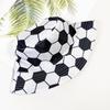 Folding Sunscreen Basin Cap Korean Style Football Fisherman Hat Soccer Pattern Bucket Cap  Girls