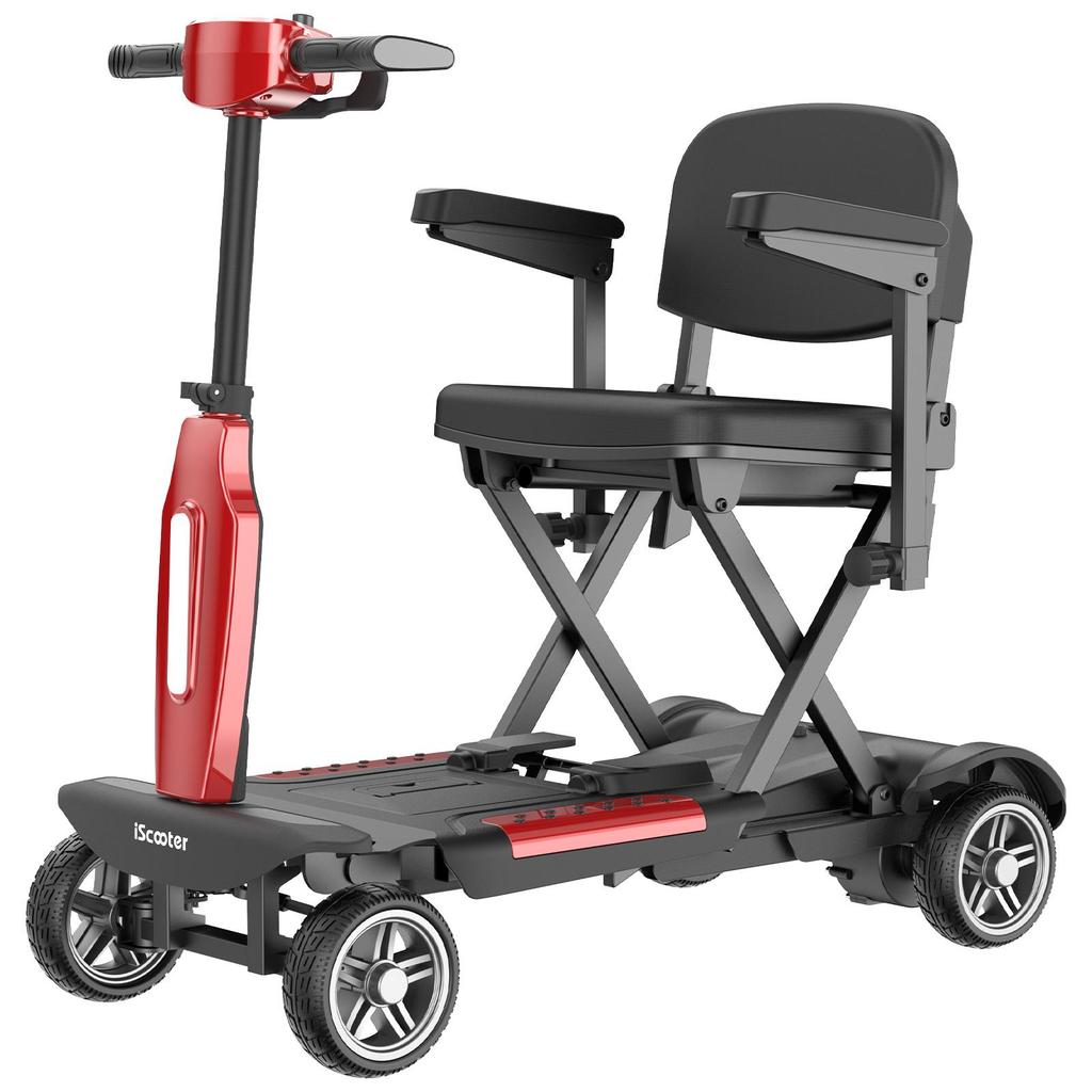 iScooter X11 Folding Mobility Scooter 4-Wheel, 24V 15.6Ah Removable Battery