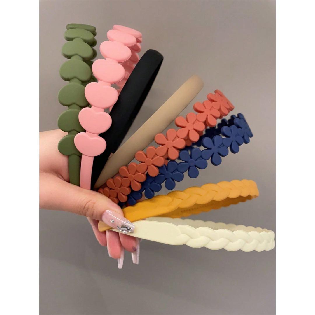 

8 штук женская повязка на голову Волнистая лента зубчики Зажим для повязки на голову Женская заколка для волос Зажим для волос под давлением обычно для ежедневного использования Size fits all