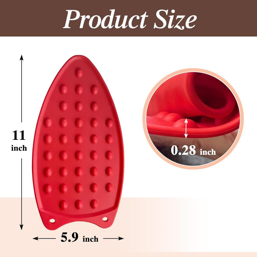 Reusable silicone ironing board pad, heat-resistant thickened version, perfectly matches ironing boards and ironing pads