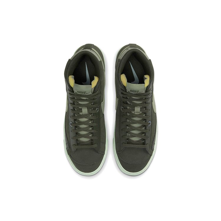 Nike Blazer Olive Mid Top Skate Shoes Women Sneakers Olive-Green DH4271-300