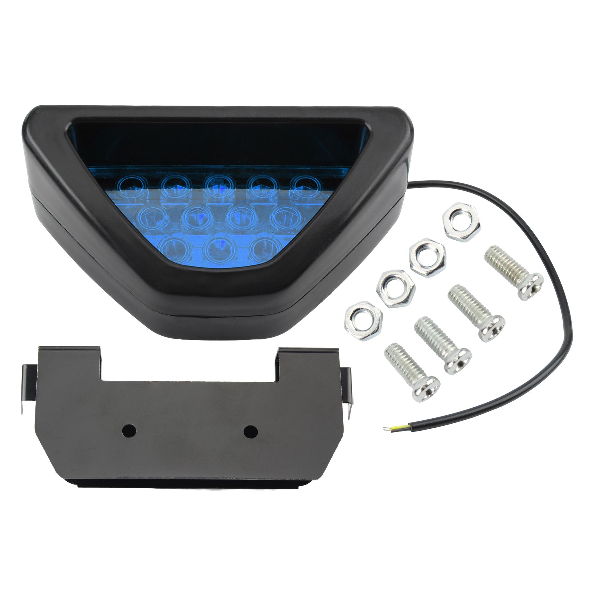 Motorcycle Car Tail Light 12 LED Triangular Brake Light Flash Warning Light Reverse Safety Parking Strobe Modified Accessories