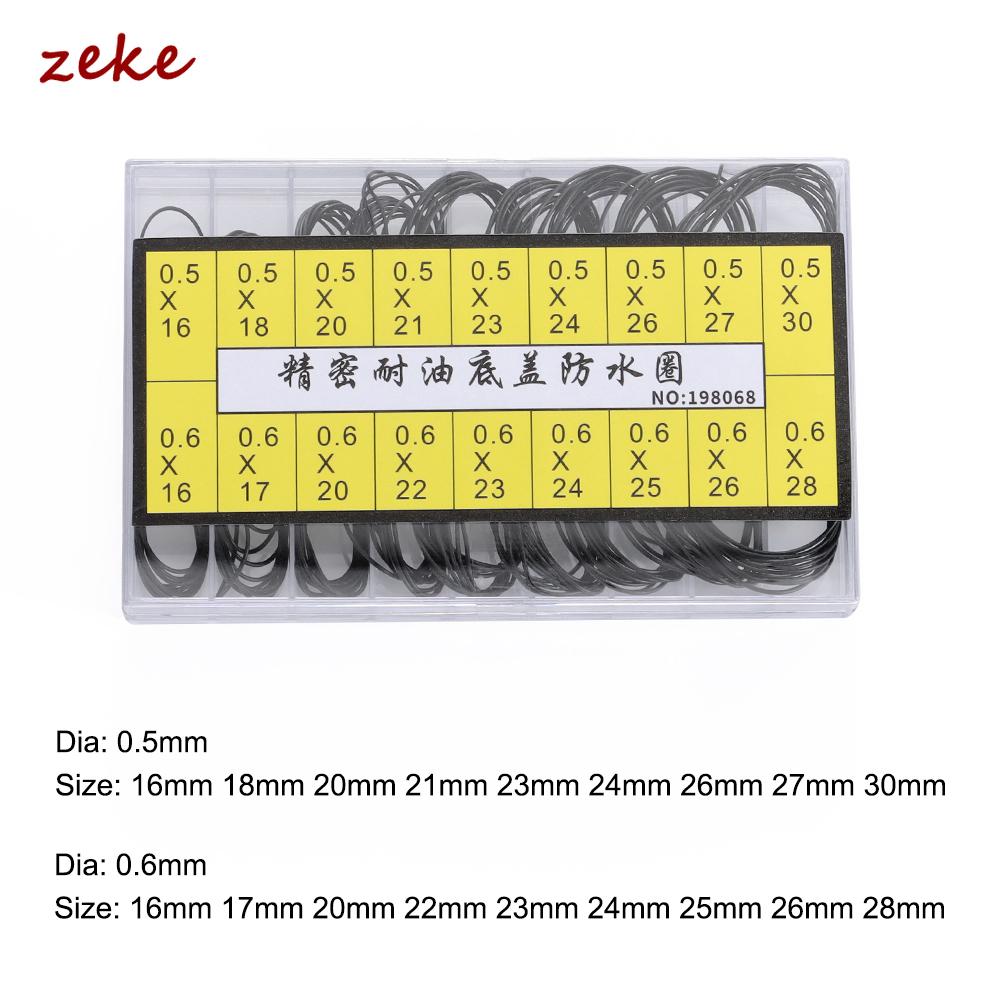 0.5/0.6mm/0.7mm Rubber O-Ring Waterproof Watch Back Cover Gasket Washers 31-40mm Watch Repair Tool Accessories for Watchmaker
