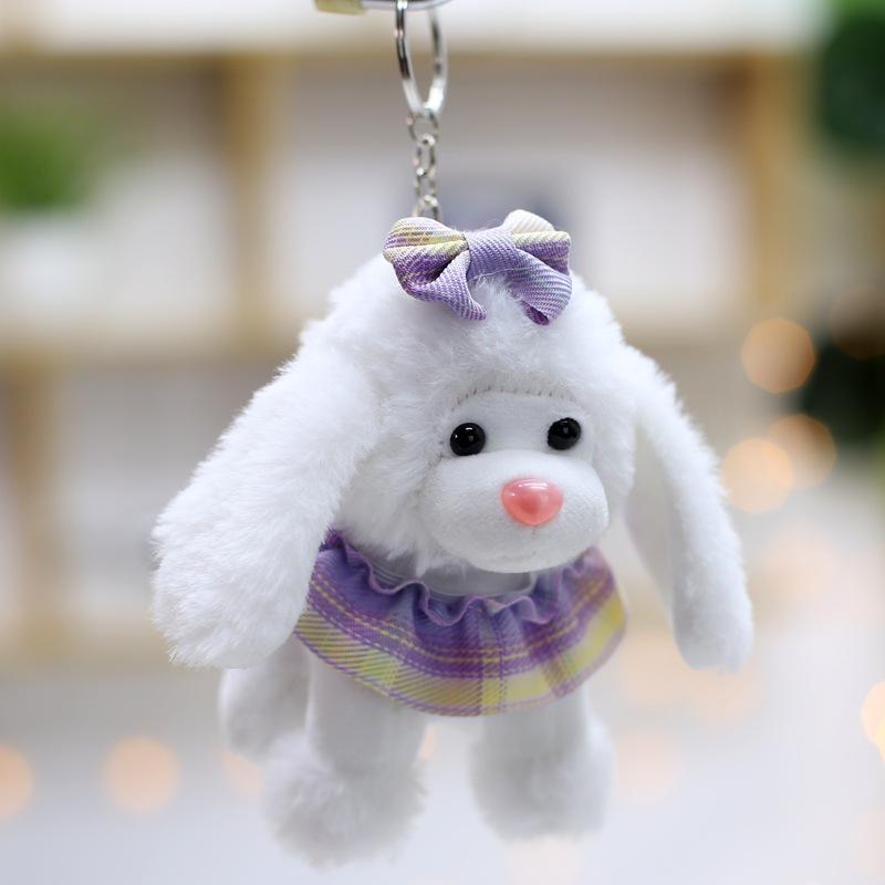 Neuer Niedlicher Niedlicher Prinzessin Hund Schlüsselanhänger Anhänger Plüschtier Puppe Taschenanhänger Ornament Puppe