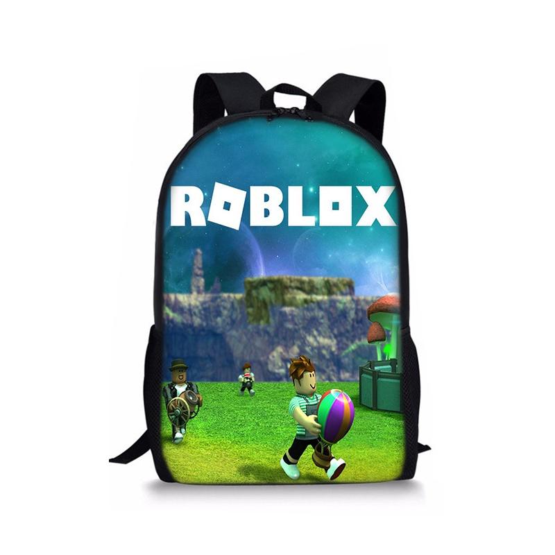 Plecak Roblox o dużej pojemności i z płynnie działającymi podwójnymi zamkami błyskawicznymi do szkoły i podróży