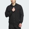 adidas Men's Black Stand Collar Sports Casual Loose Long Sleeve Jacket