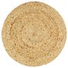 VidaXL Napperons 6 pcs Naturel Plain 38 cm Rond Jute