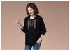 Women's Ethnic Style Cotton Hooded Sweatshirt - 2025 Spring/Autumn, Thin, Plus Size, Casual for Middle-Aged Mothers