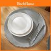Round Pp Woven Table Placemat With Style For Home Dining Decor
