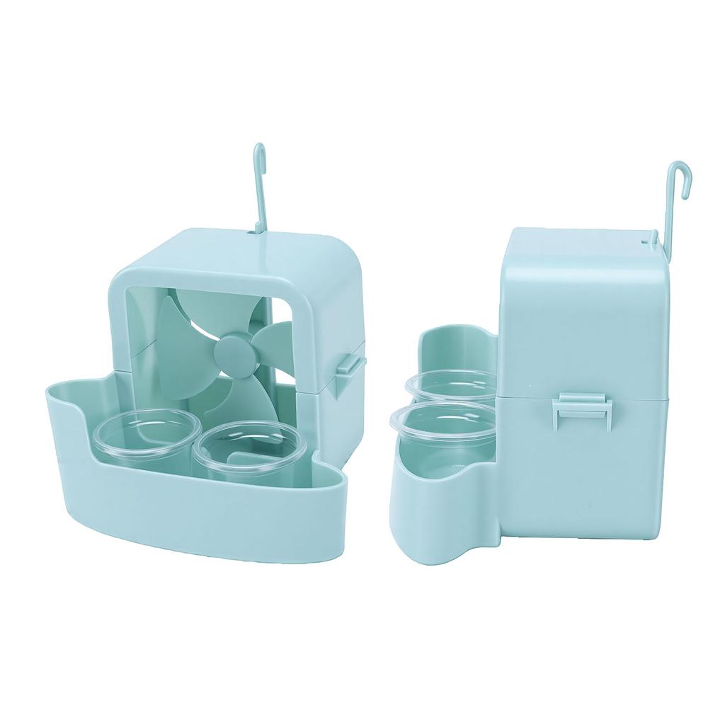 Hanging Ice Cooling Box for Electric Fan Hanging Ice Box On Fan for Summer Instant Cooling with 4 Ice Cups Green