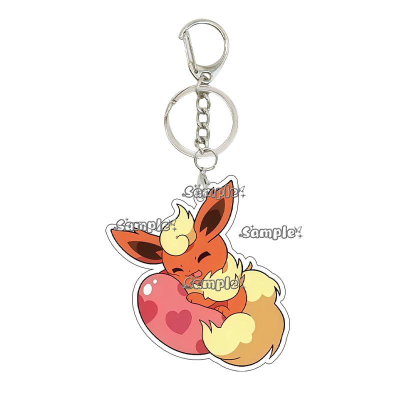 

Anime Eevee Umbreon Jolteon Cartoon Acrylic Keychain Vaporeon Espeon Kawaii Cute Keyring Bag Decoration Jewelry Accessories Gift about 5cm