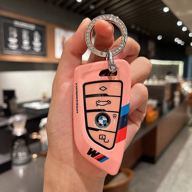 For BMW X1 X3 X4 X5 X6 Series 1 2 3 5 7 G20 G02 G05 G31 G23 F34 F15 F40 IX3 Remote Car Key Cover Keychain Key Case
