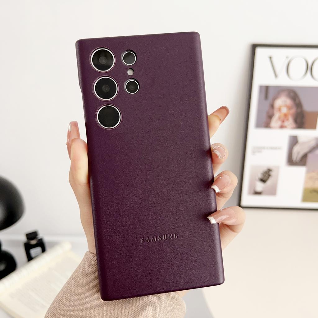 Suitable for Samsung S23ultra Mobile Phone Case Leather S22ULTRA Protective Case S23 Leather Case