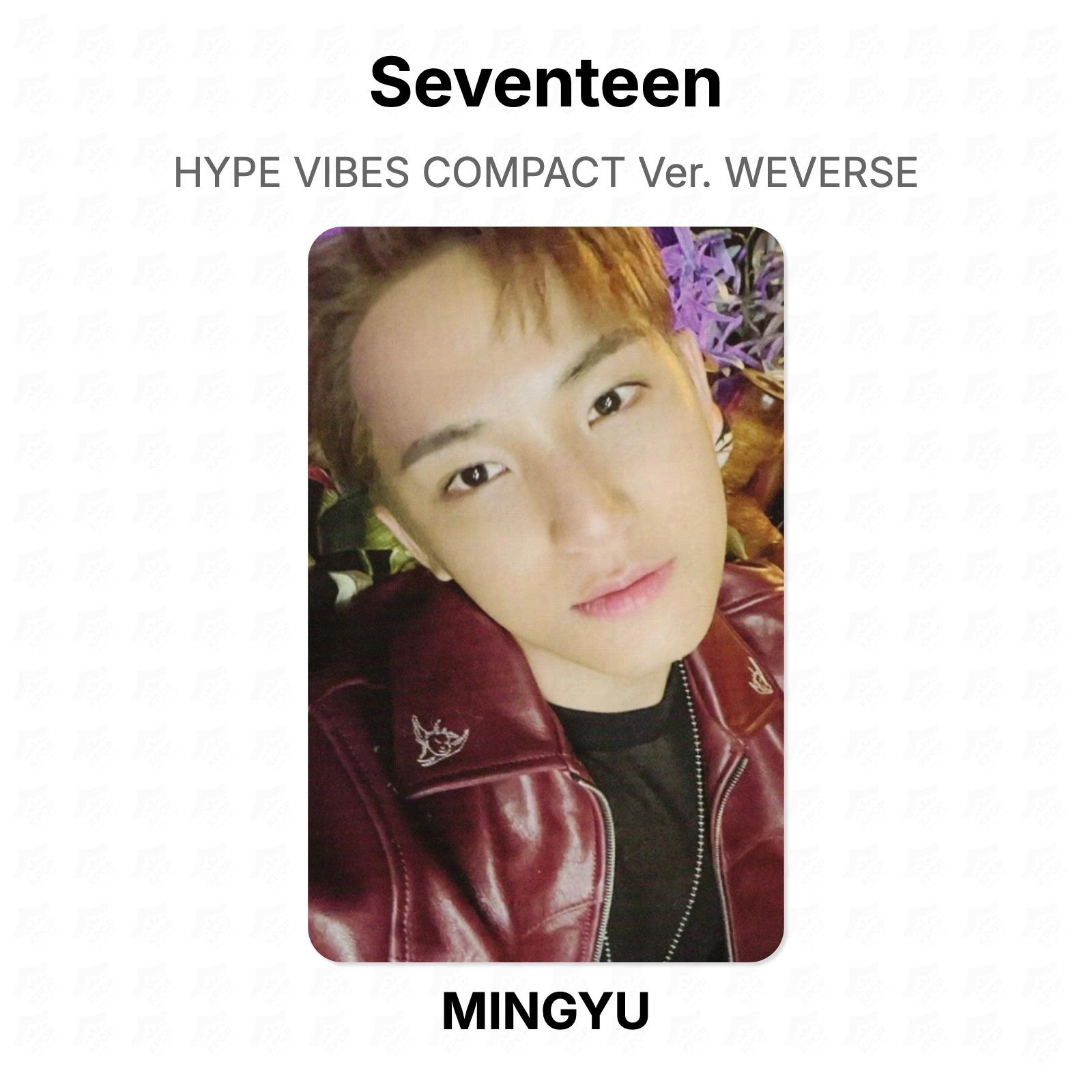 Seventeen HYPE VIBES COMPACT Ver. WEVERSE Official Photocard MINGYU