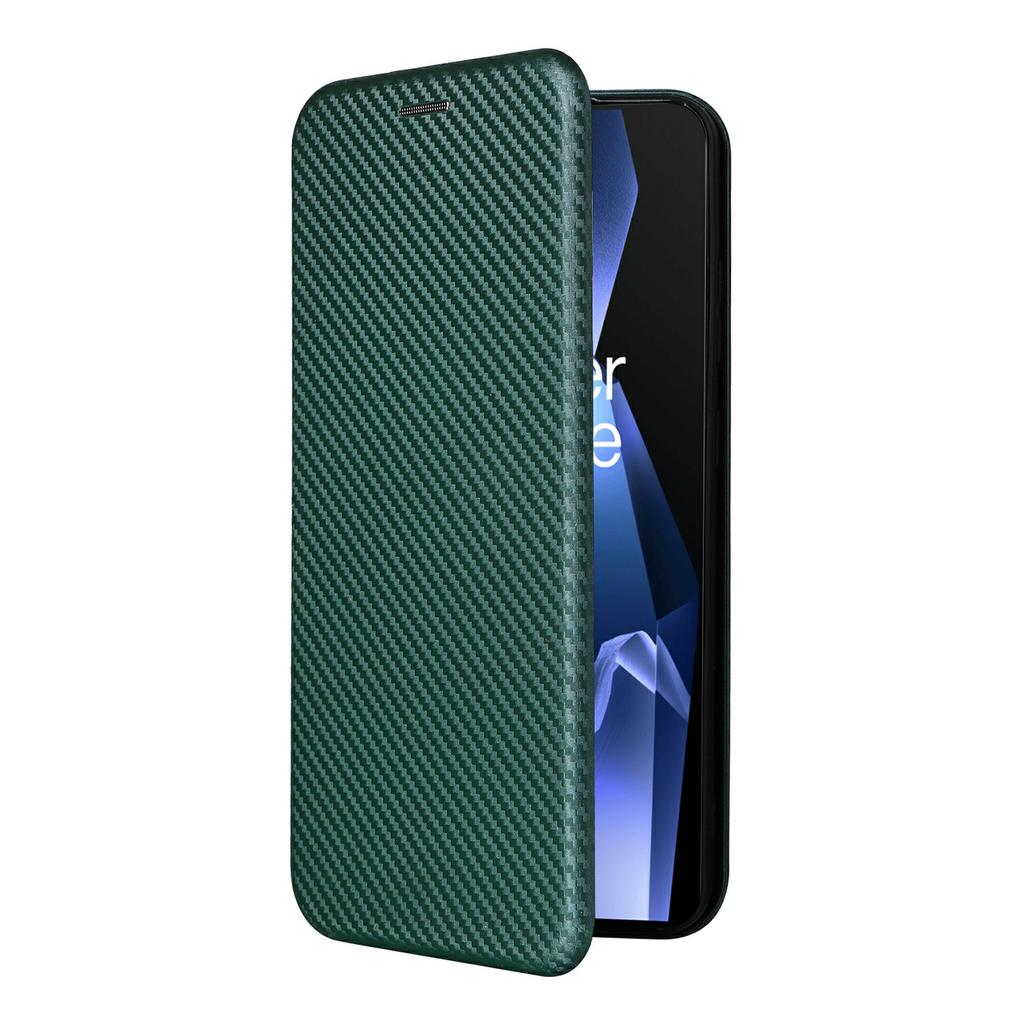 For OnePlus Ace 5 Pro 5G Case Carbon Fiber Texture Drop-Proof PU Leather Phone Cover