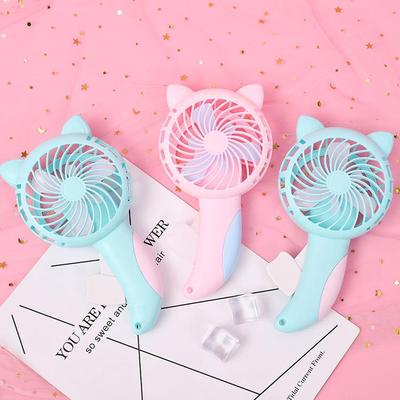 Manual Press Small Fan Small Animal Fan Toy Fan Personal Fan Handheld Cartoon Mini Portable Hand Fan for Kids Girls Women Man
