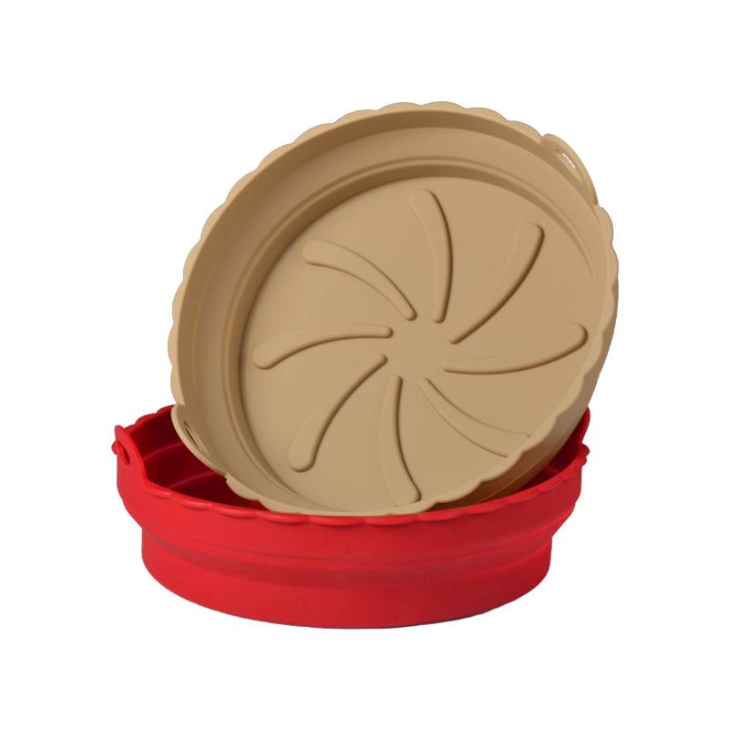 2pcs Air Fryer Silicone Reusable Oven Kitchen Accessories Non-stick Airfryer Liners Baking Mat Pastry Tools Accessories Oil Mats