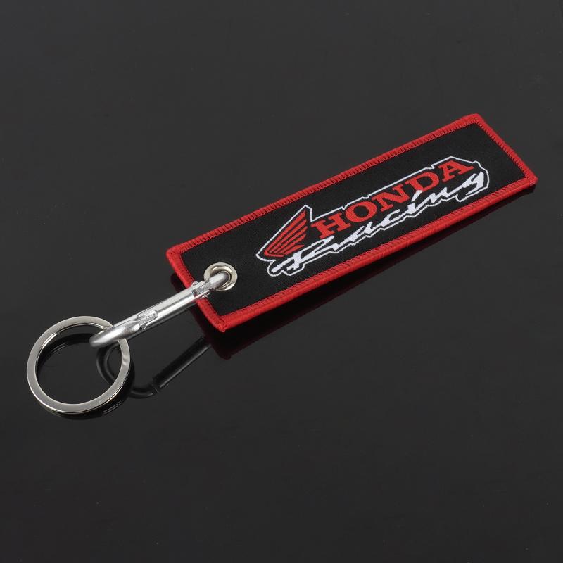 CPO1 Embroidery Motorcycle Keychain Keyring Key Ring For Honda CBR CB650R CB1000R 125R 954 600 650F 650R 1100XX 1000F 600RR 1000RR