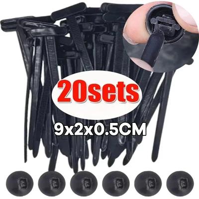 Car Fender Trunk Engine Guard Panel Wire Management Secure Universal Nylon Cable Tie Buckle Auto Fastener Screw Replacement Clip