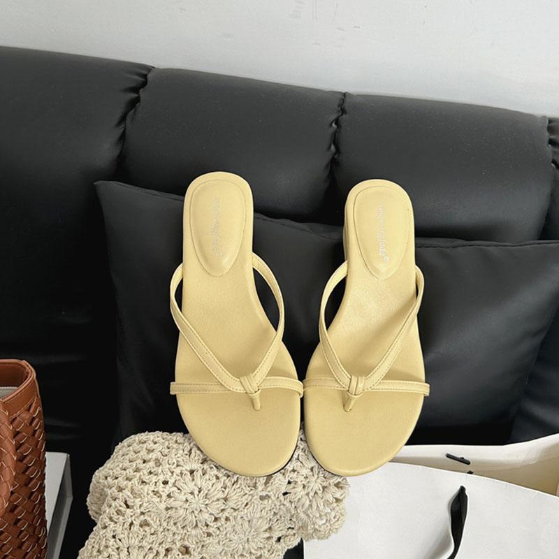 Fashion Fashion Round Toe Ladies Wedges Slippers Shoes Summer Flip Flops Women Wedges Wedges Slippers Heeled Shoes Female Slides Sandals