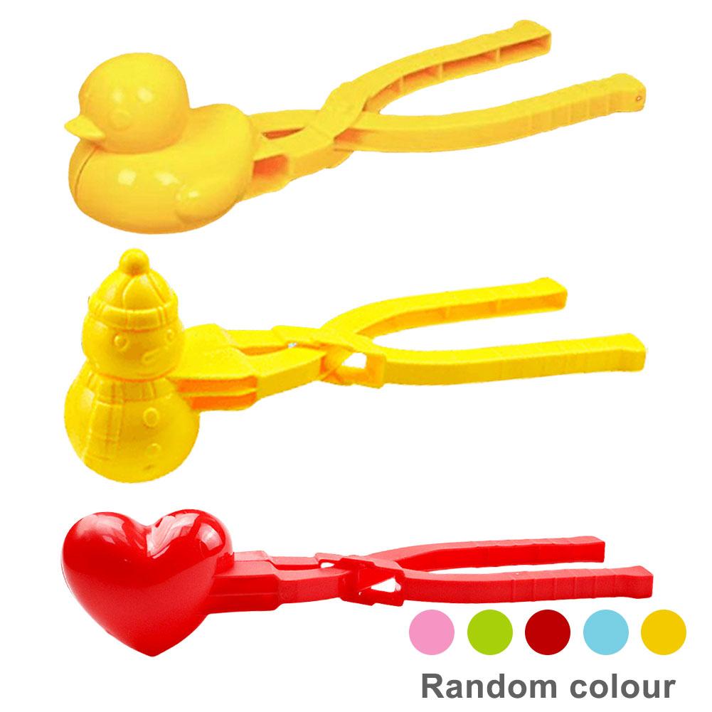 Cute Duck Shaped Snowball Maker Clip Children Outdoor Winter Snow Sand Mold for Snowball Fight Snowball Maker Clip Party Decor