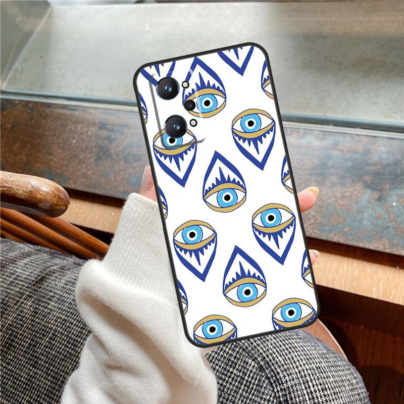 Lucky Eye Blue Evil Eye Print Case For Realme 15 Pro GT7 GT6 11 12 13 14 Pro Plus C55 C51 C53 C35 C33 C61 C65 C67 C71 C75