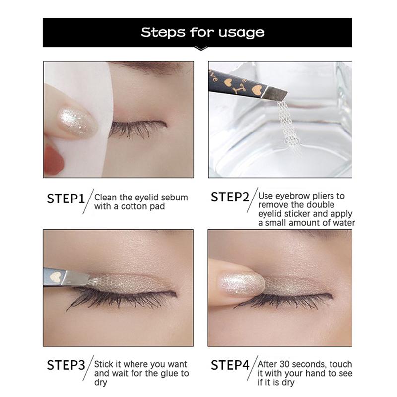 360Pcs Invisible Double Eyelid Tape Self-Adhesive Transparent Eyelid Stickers