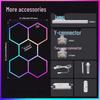 RGB Hexagonal Seven-Color Honeycomb Light for Garages, Gyms, Car Washes, E-sports Rooms, and More