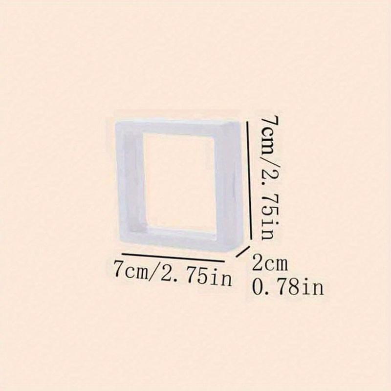 

ПП Шкатулка для украшений, Простая прозрачная шкатулка для хранения украшений для дома и путешествий, Подарок на День святого Валентина, к школе S белый