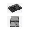 Space Optimizing Metal Drawer Tray Organizers With Adjustable Compartments Office Desktop Storage Solution