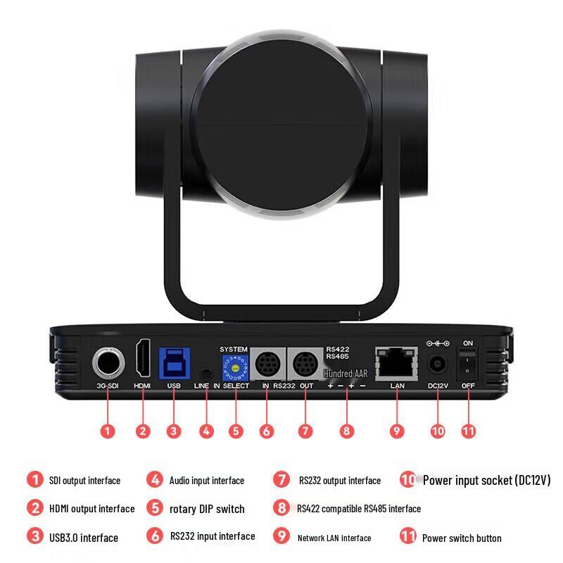 TCHD TC-420K 4K HD PTZ Live Streaming Camera (CN version)